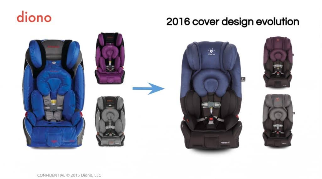 A new look for Diono convertible car seats in 2016 / 2017!