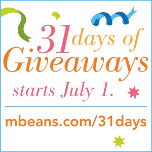 31 Days of Giveaways is coming (and a Twitter party!)