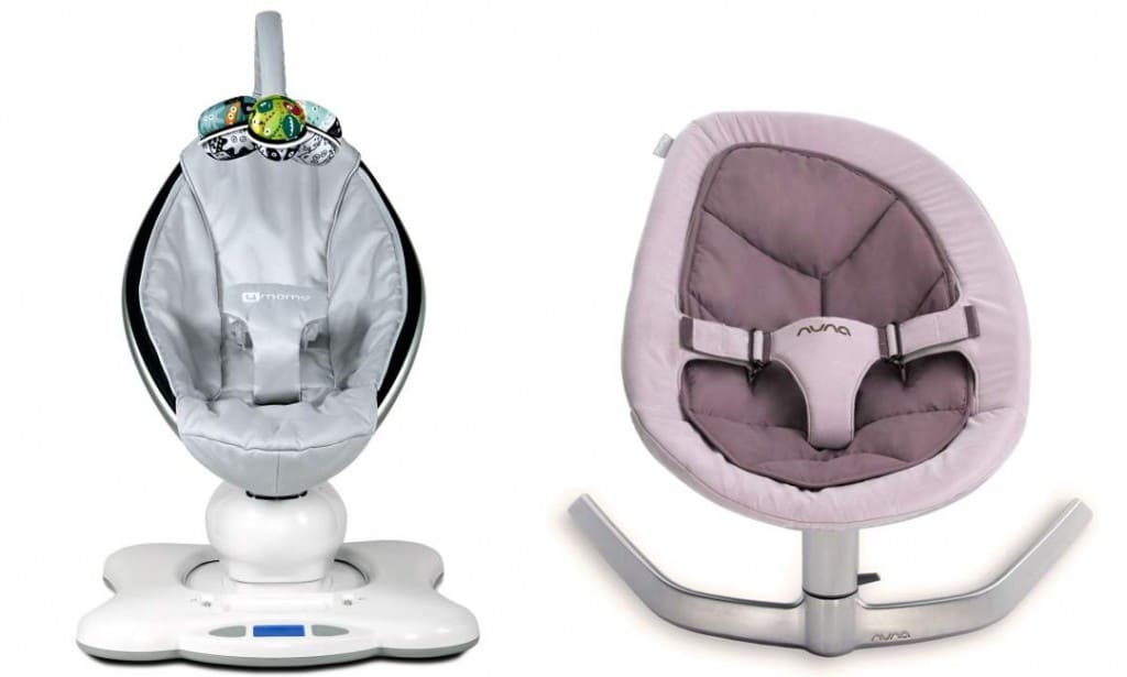 Baby Bouncer Faceoff! The 4Moms Mamaroo vs. the Nuna Leaf (Reviews/Ratings/Prices)