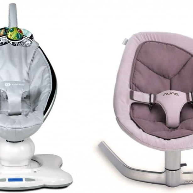 Baby Bouncer Faceoff! The 4Moms Mamaroo vs. the Nuna Leaf (Reviews/Ratings/Prices)