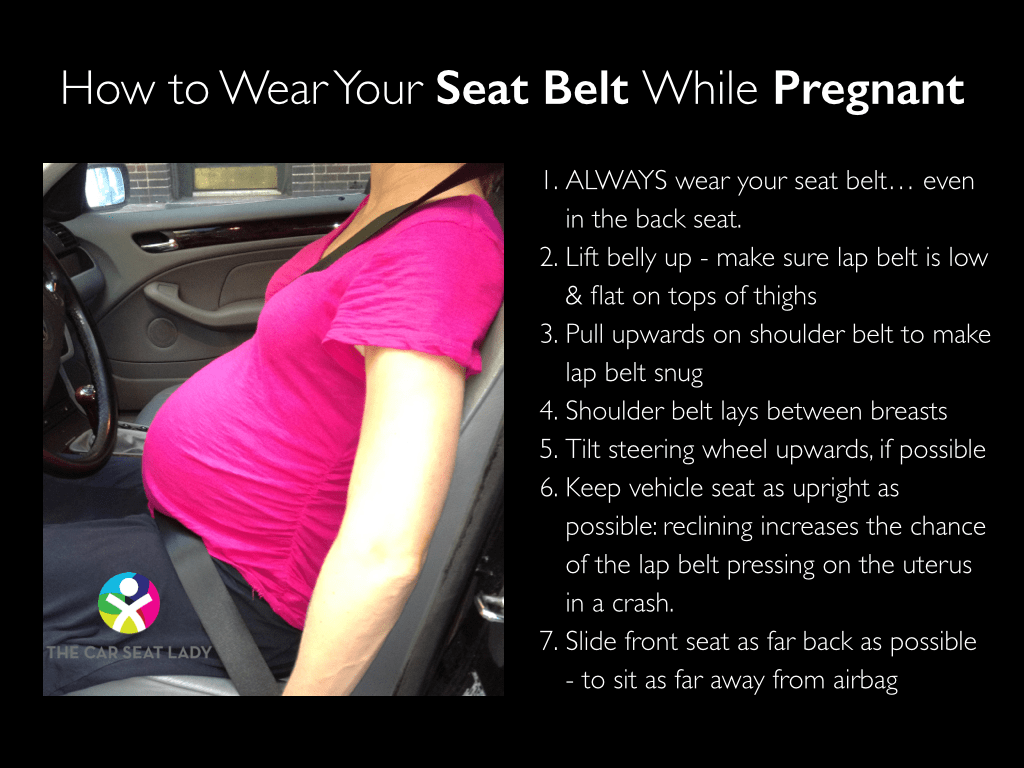Infographic: How to wear your seat belt when you’re pregnant