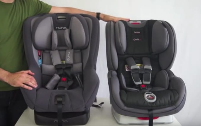 VIDEO: Nuna Rava Convertible Car Seat vs. Britax Boulevard Clicktight