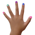 Nail polish on a toddler's hand