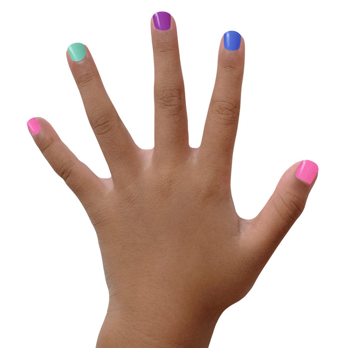 Nail polish on a toddler's hand