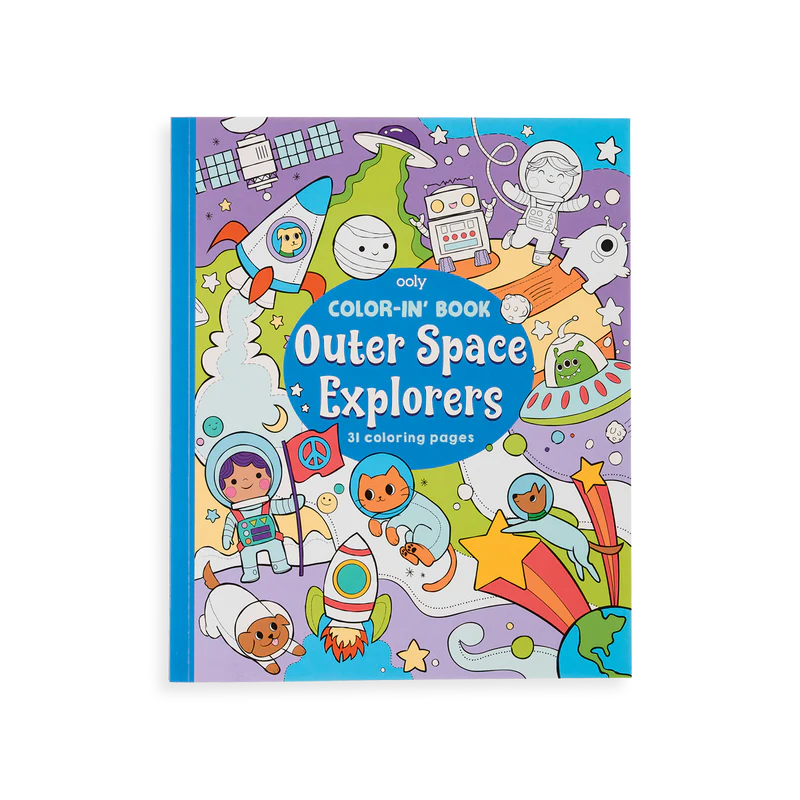 Outer Space Explorer Coloring Book
