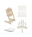 Stokke Tripp Trapp High Chair Bundle Complete Natural / Multi Stars Pieces