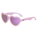 Babiators Heart Sunglasses Frosted Pink with Polarized Mirror Purple Lenses