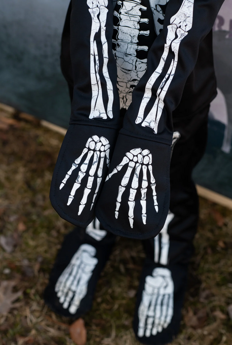 Great Pretenders Glow-In-The-Dark Skeleton Costume and Mask - Size 5-6 Years