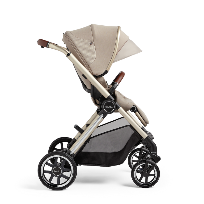 Silver Cross Reef Stroller and Folding Bassinet - Stone