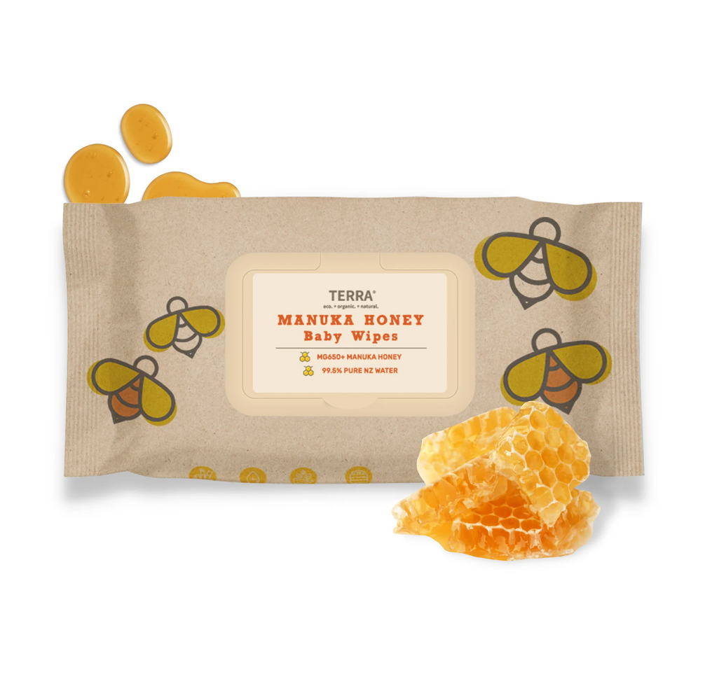 Terra Manuka Honey Wipes - 70 Pack