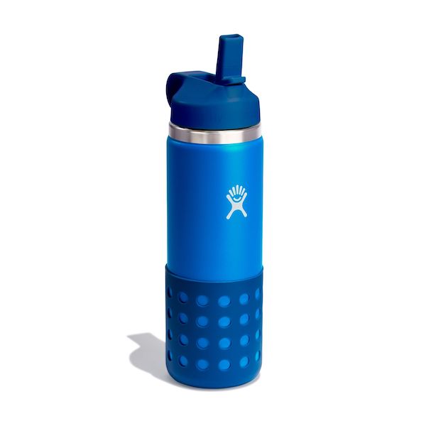 Hydro Flask 20 oz Kids Wide Mouth Water Bottle with Straw Lid