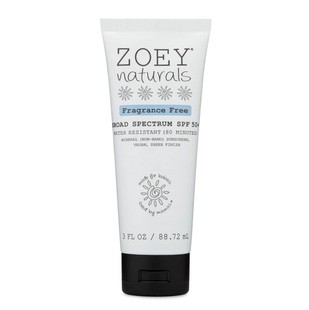 Zoey Naturals SPF 50+ Sheer Finish Mineral Sunscreen 3 oz