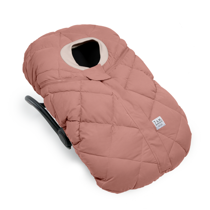 7 AM Enfant Car Seat Cocoon - Rose Dawn Quilted