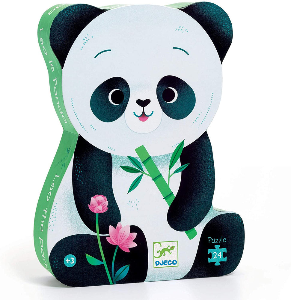 Djeco Leo the Panda - 24-Piece Silhouette Puzzle