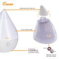 Crane Ultrasonic Cool Mist Humidifier Droplet - White