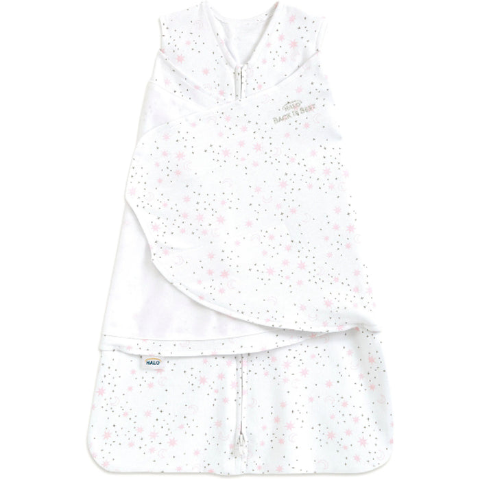 Halo Swaddle Sack Midnight Moons Pink