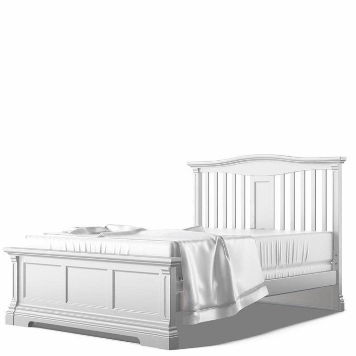 Romina Imperio Full Bed with Open Headboard - Solid White