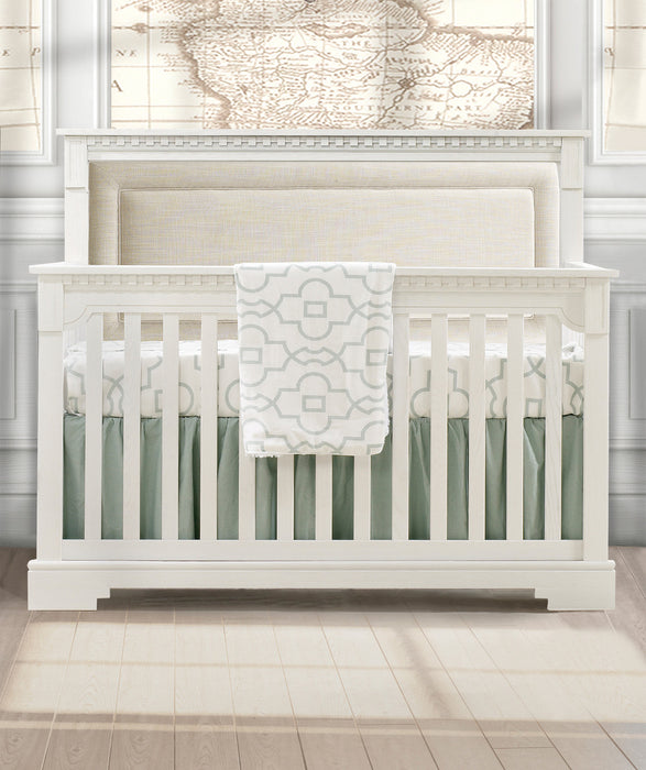 Natart Ithaca 5 in 1 Convertible Crib with Upholstered Panel