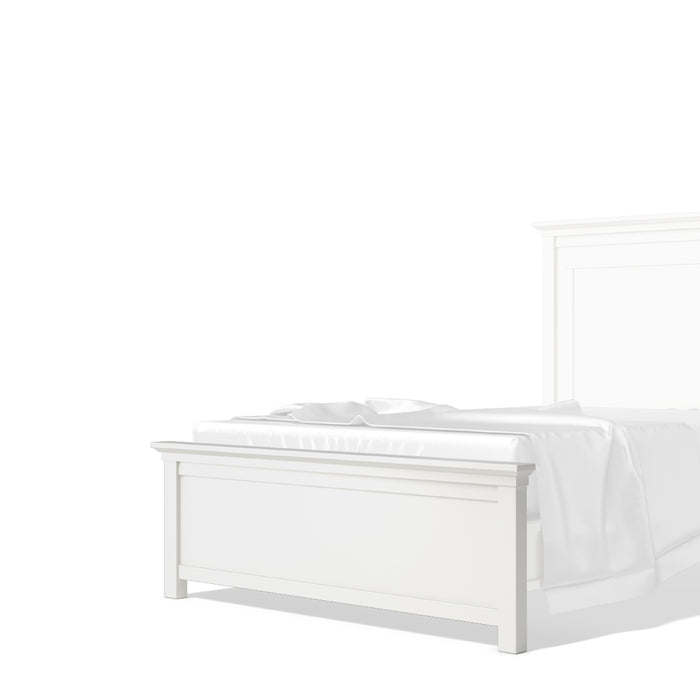 Romina Karisma Low Profile Footboard for Full Convertible Cribs - Solid White