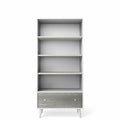 New York Book Case Silver Frost Solid White