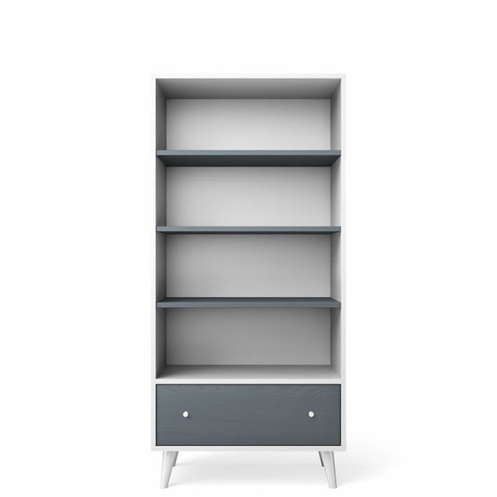 New York BookCase Washed Grey Solid White