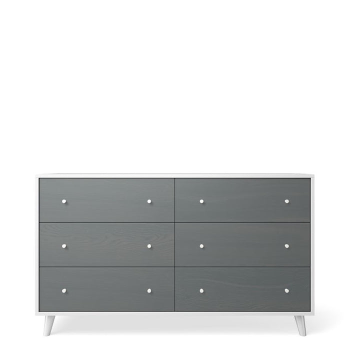 New York Double Dresser Solid White Washed Grey