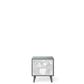 New York Night Stand Washed Grey Solid White Circle