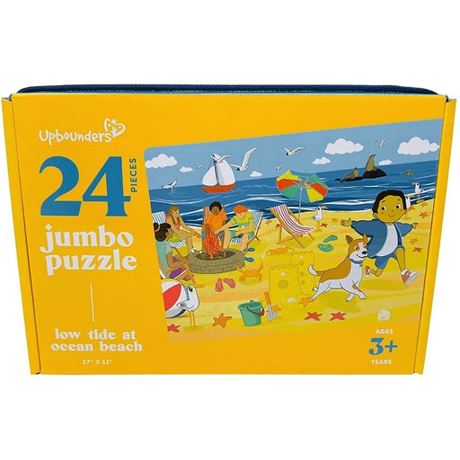 Upbounders Low Tide at Ocean Beach 24-Piece Jumbo Jigsaw Puzzle