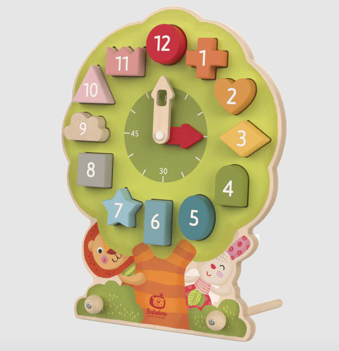 Bababoo and Friends. Wonder Tree Shape Sorting Clock