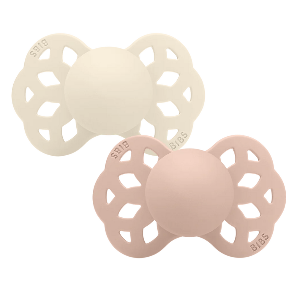 BIBS Infinity Silicone Pacifiers 2-Pack Anatomical Size 2