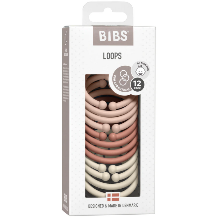 BIBS Loops - Blush / Woodchuck / Ivory