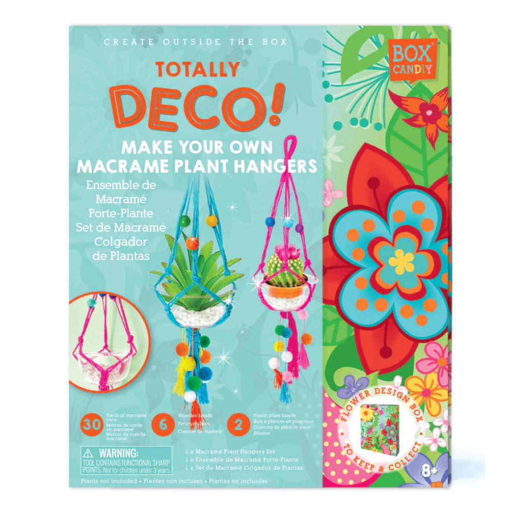 BOX CANDIY Totally Deco Make-Your-Own Macrame Plant Hangers