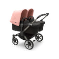 Bugaboo Donkey5 Twin Stroller - Graphite / Black / Morning Pink