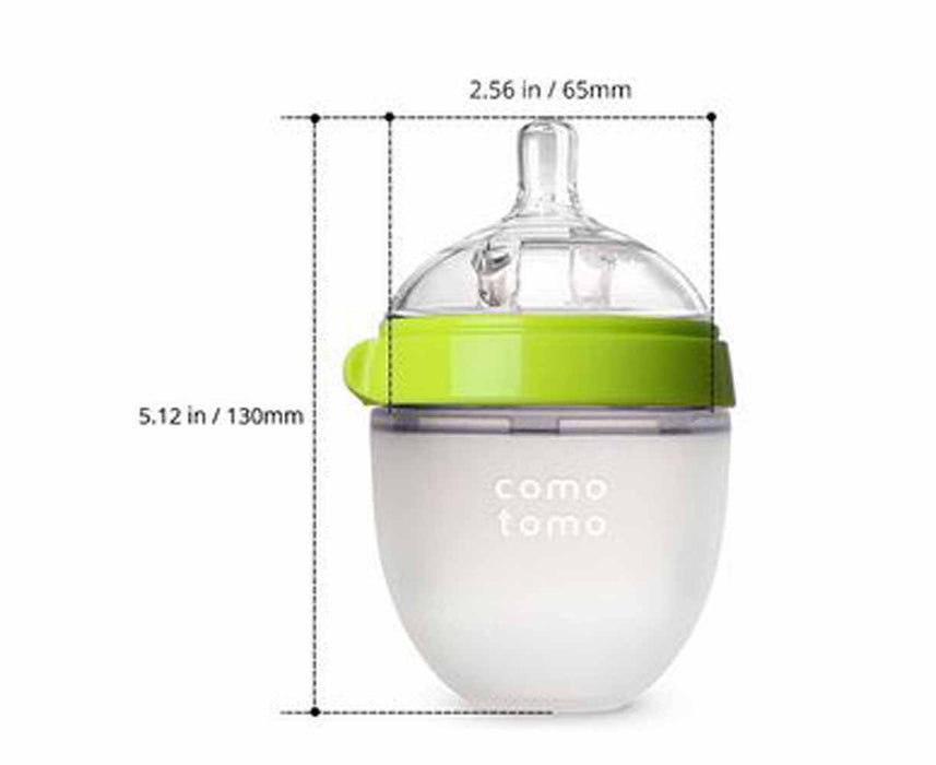 Comotomo 5 Ounce Bottle 2-Pack - Green