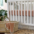 Crane Baby Crib Sheet - Copper