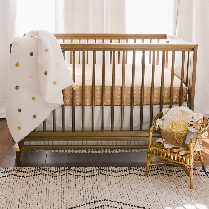 Crane Baby Crib Sheet - Kendi Copper Dash