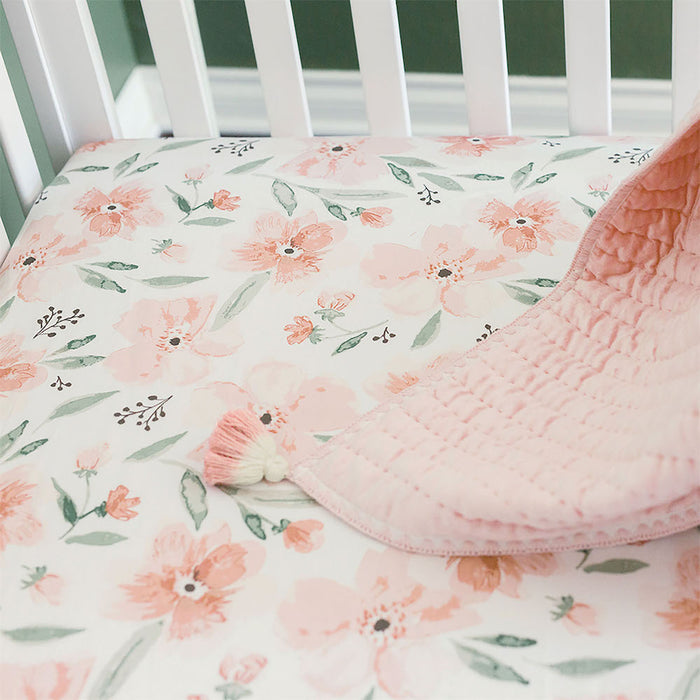 Crane Baby Crib Sheet - Parker Floral