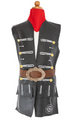 Great Pretenders Skully Pirate Vest, Belt, and Scarf, Size 5-6