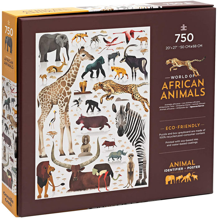 Crocodile Creek African Animals 750 Piece Puzzle