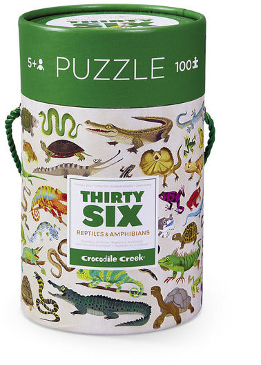 Crocodile Creek 36 Reptiles & Amphibians puzzle