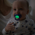 Dr. Brown's Advantage Glow-In-The-Dark Pacifiers 2-Pack - Stage 2 (6-18 Months) BLUE
