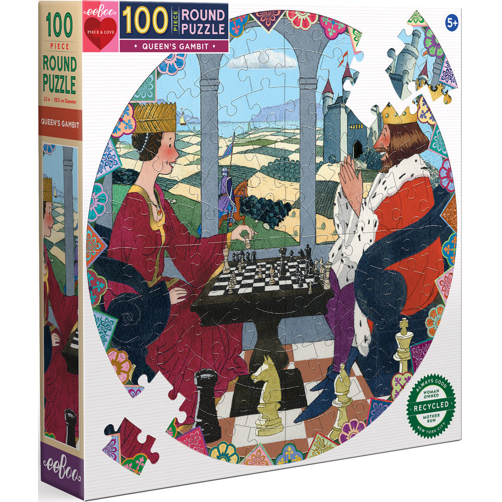 Eeboo Queen's Gambit 100-Piece Puzzle
