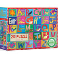 Eeboo Animal ABC 20-Piece Puzzle
