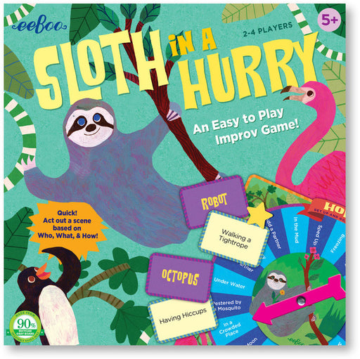 Eeboo Sloth in a Hurry Improv Game