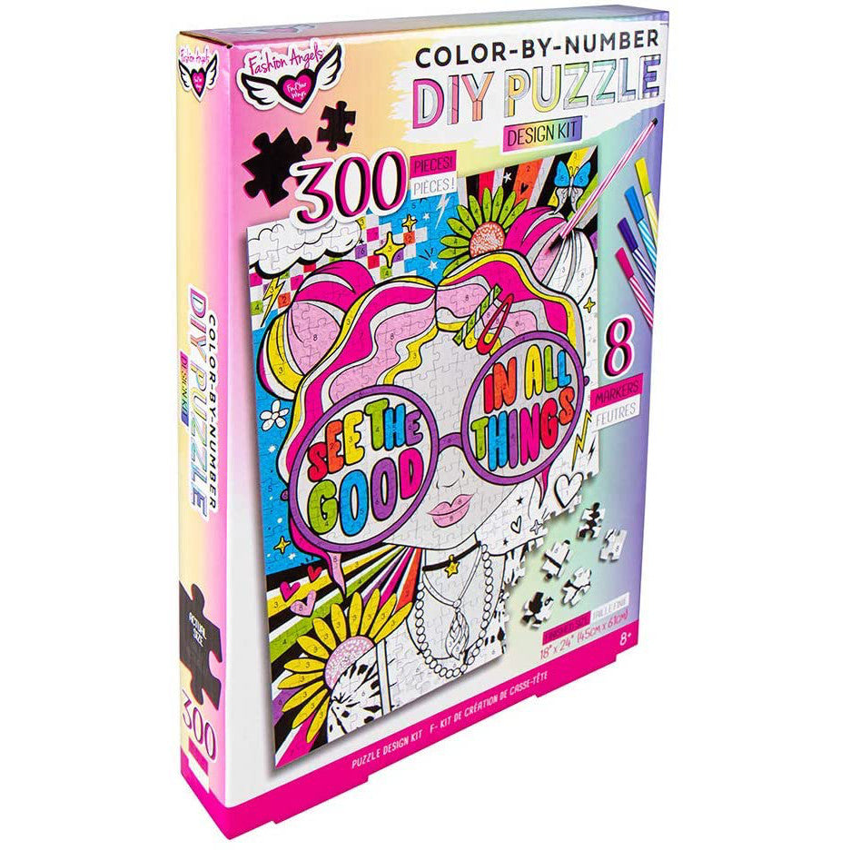 Fashion Angels Color By Number 300-Piece Puzzle - See The Good In All Things