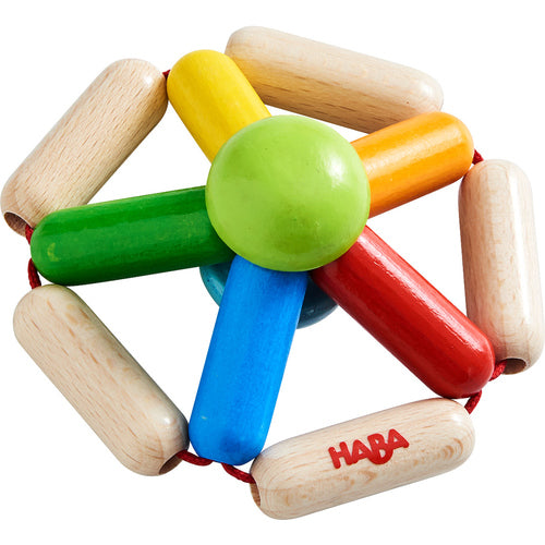 Haba Color Carousel Wooden Rattle and Clutch toy
