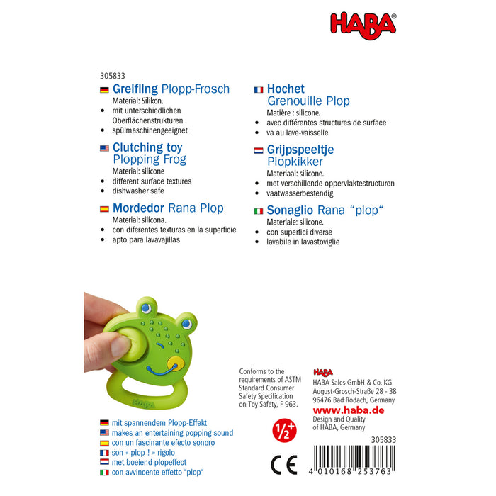 Haba Popping Frog Clutching Toy