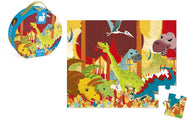 Janod Hat Box Puzzle - Dinosaurs - 24 Pieces
