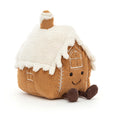 Jellycat Amuseable Gingerbread House Medium 9 Inches