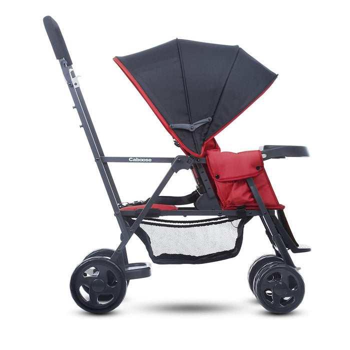 Joovy Caboose Sit And Stand Tandem Double Stroller - Red